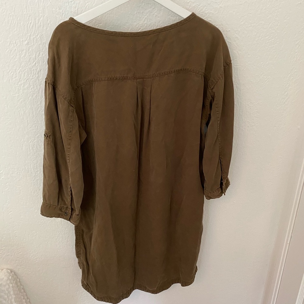 Three dots anthropologie utility shirt dress - Picture 8 of 12